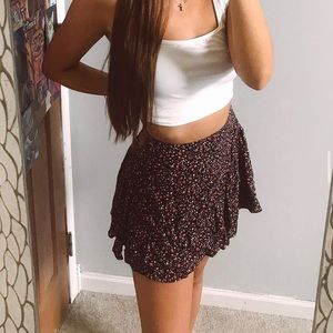 •American Eagle, Floral Skirt•